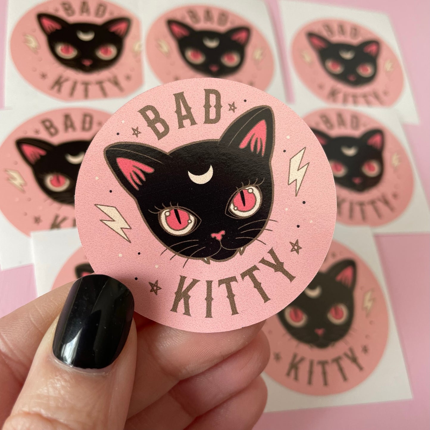 Bad Kitty Spooky Vinyl Sticker
