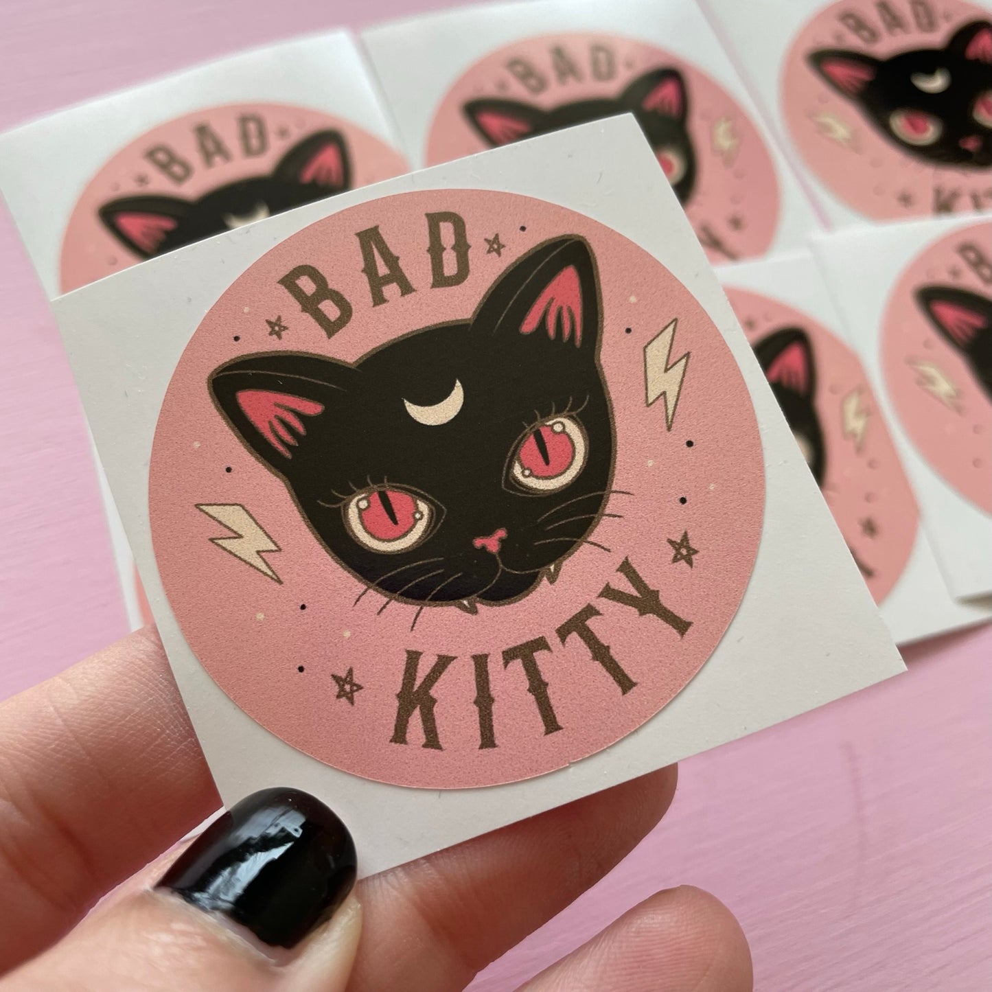 Bad Kitty Spooky Vinyl Sticker