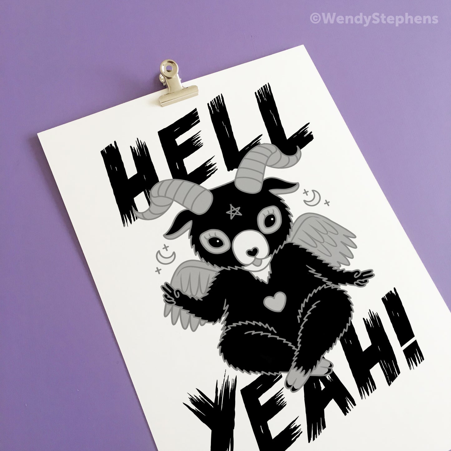 Cute Baphomet Hell Yeah Art Print