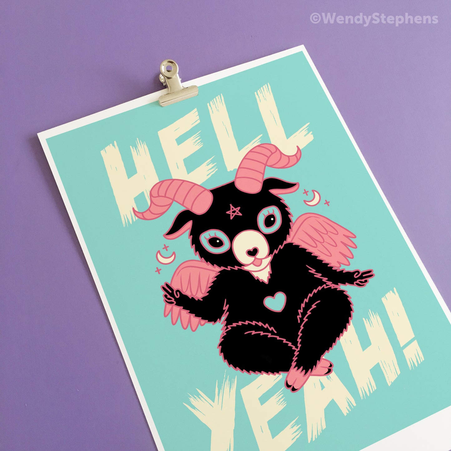 Cute Baphomet Hell Yeah Art Print