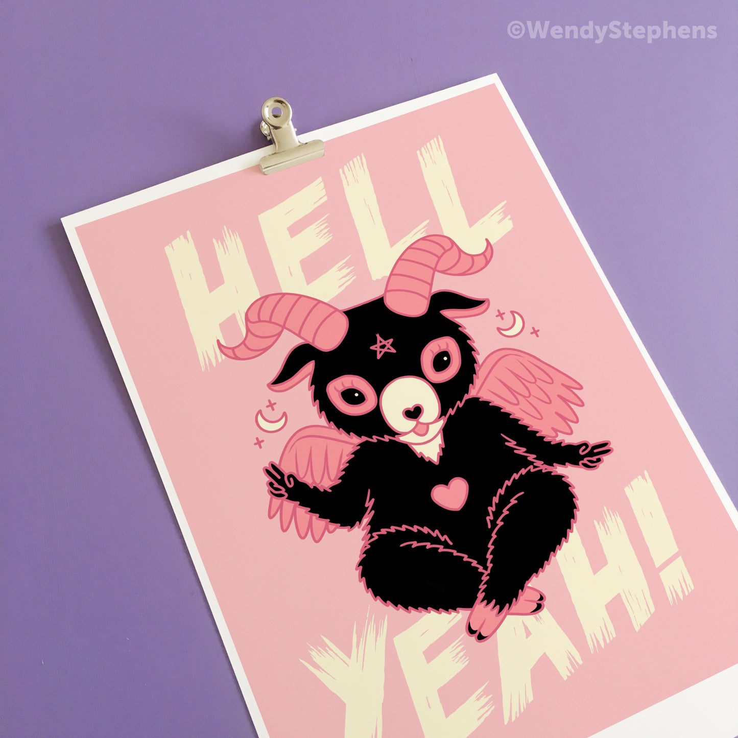 Cute Baphomet Hell Yeah Art Print