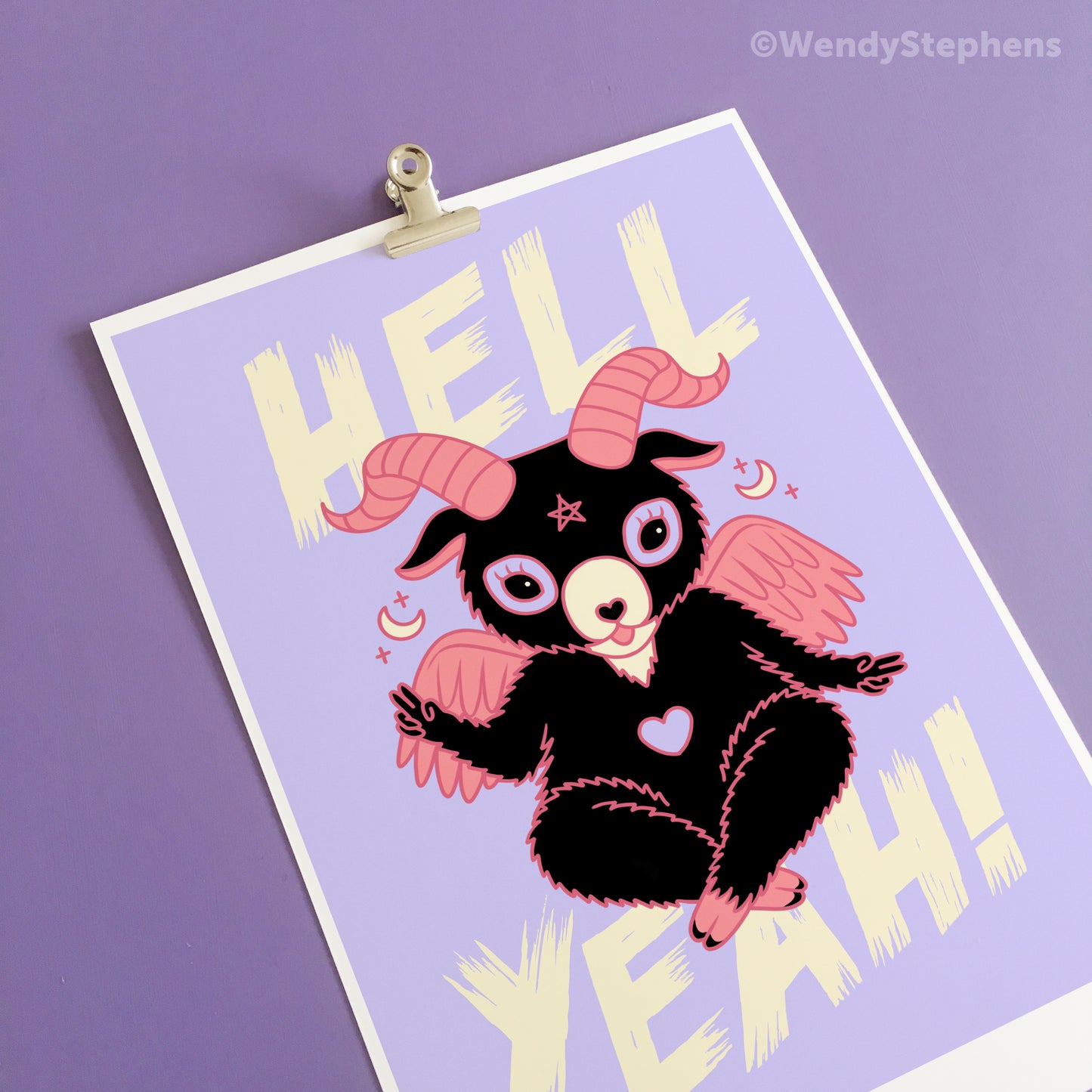 Cute Baphomet Hell Yeah Art Print