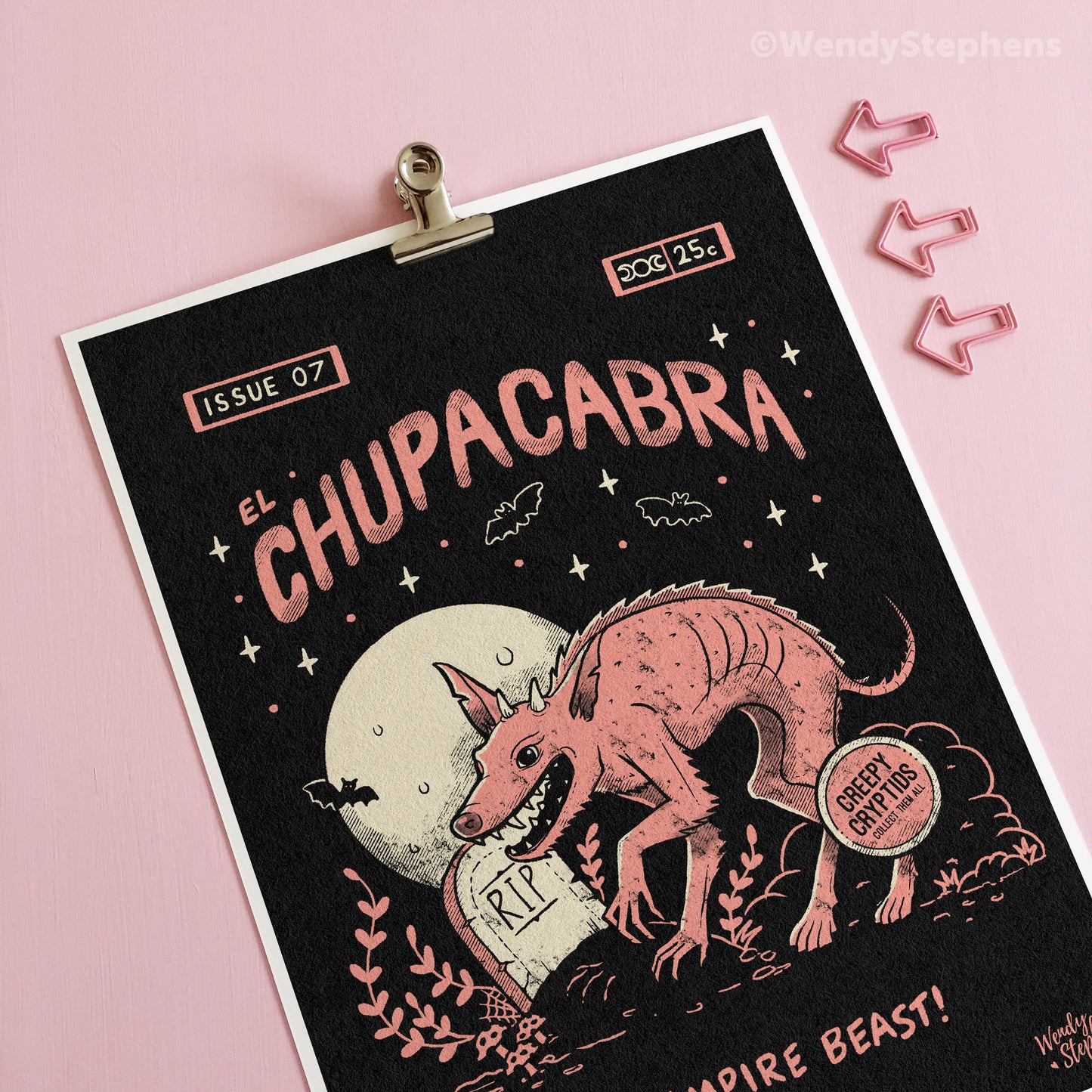 Chupacabra Cryptid Art Print
