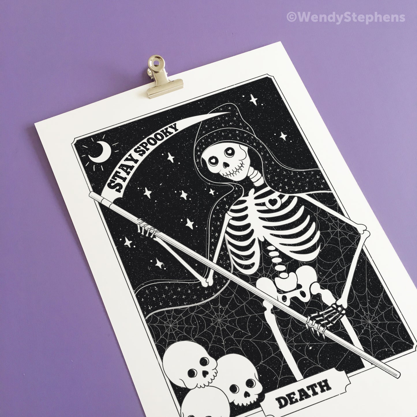 Death Tarot Card Art Print