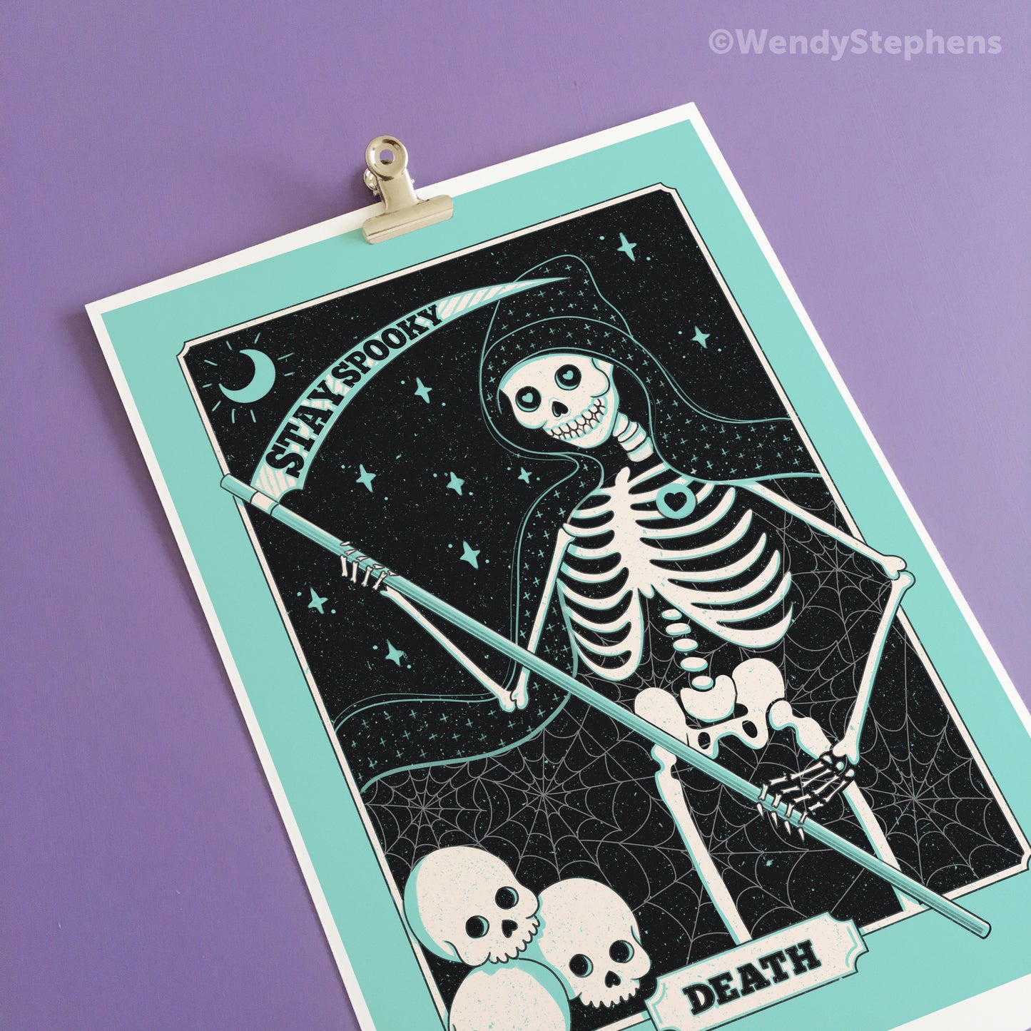 Death Tarot Card Art Print