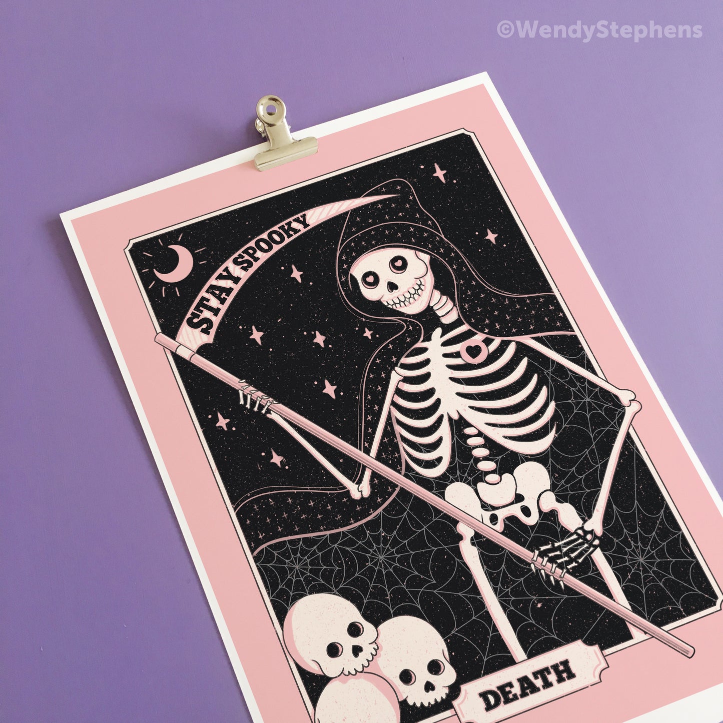 Death Tarot Card Art Print