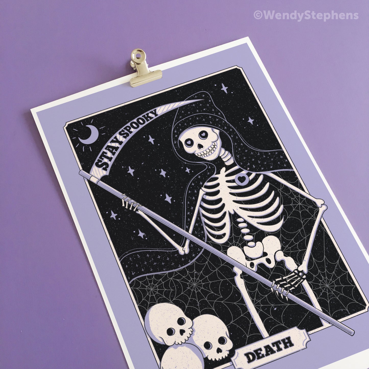 Death Tarot Card Art Print