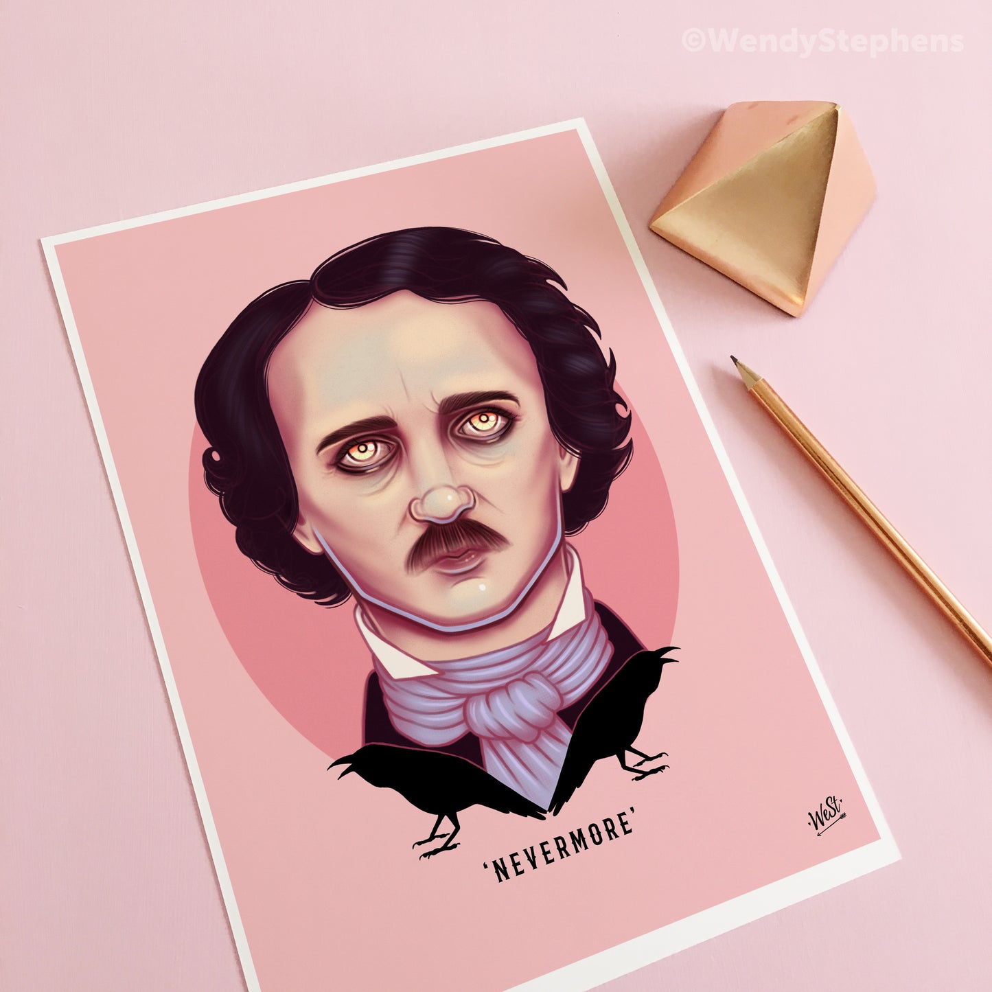 Edgar Allan Poe Gothic Art Print