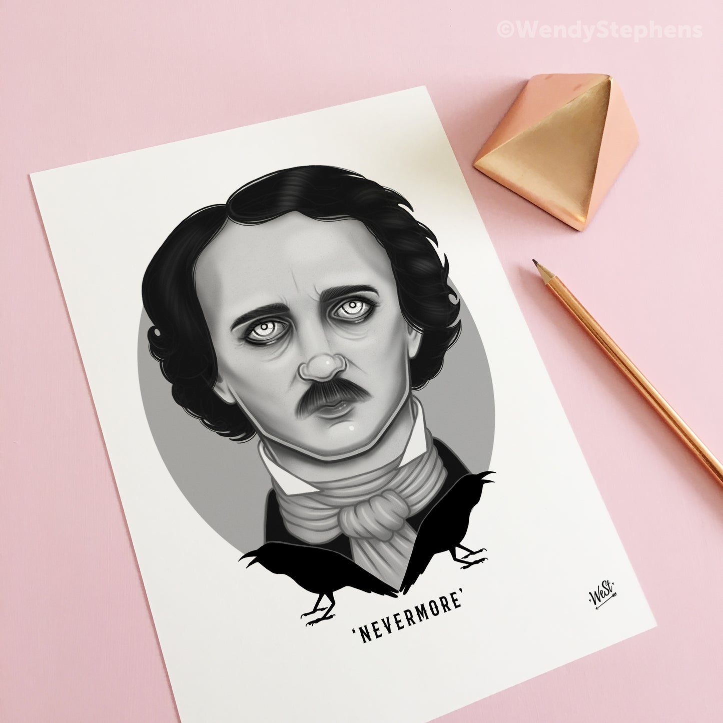 Edgar Allan Poe Gothic Art Print