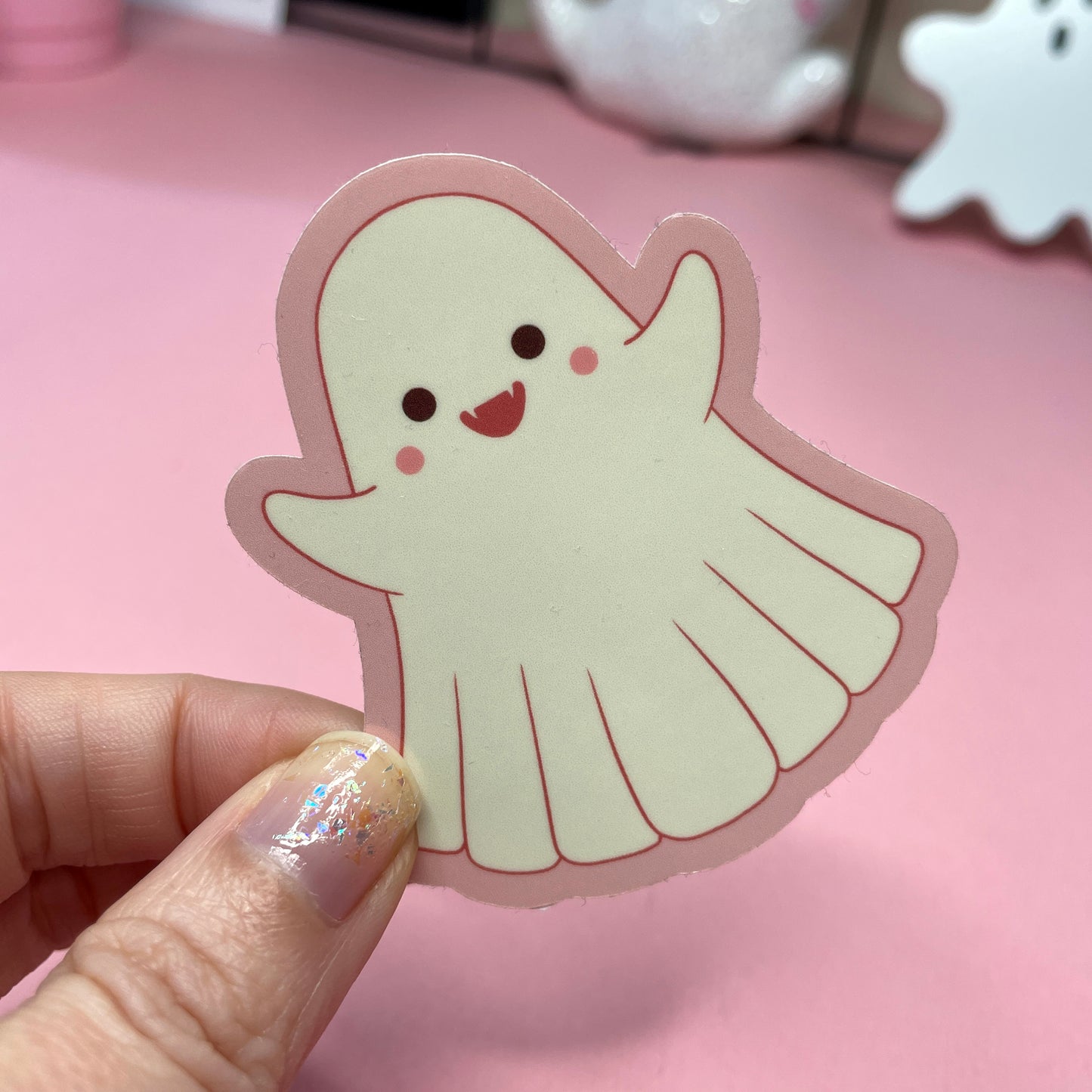 Spooky Monster Stickers: Grim Reaper Death, Werewolf, Ghost Vinyl Sticker