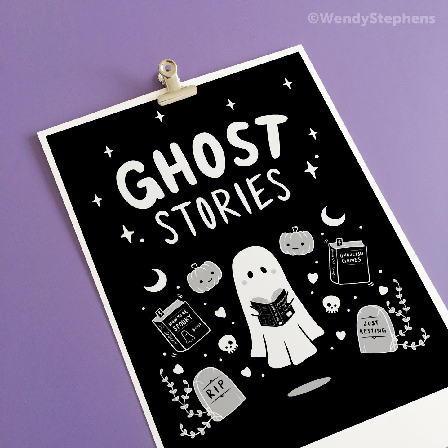 Ghost Stories Spooky Gothic Art Print