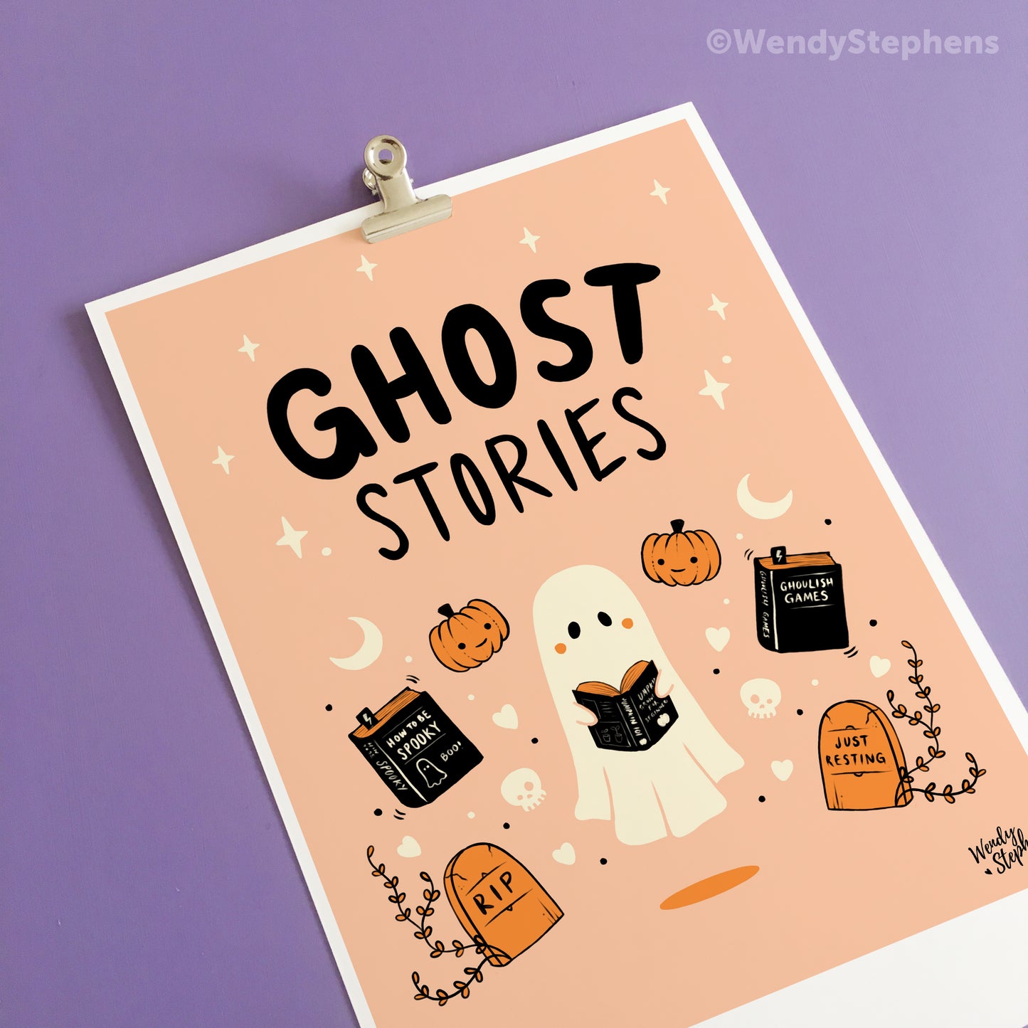 Ghost Stories Spooky Gothic Art Print