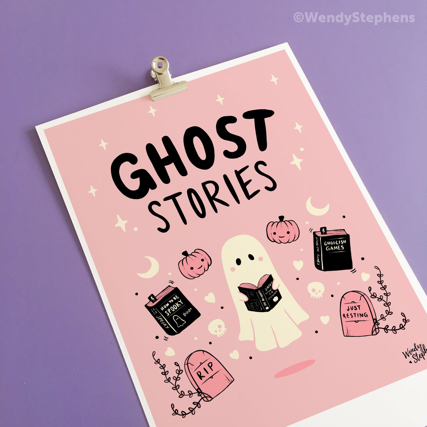 Ghost Stories Spooky Gothic Art Print