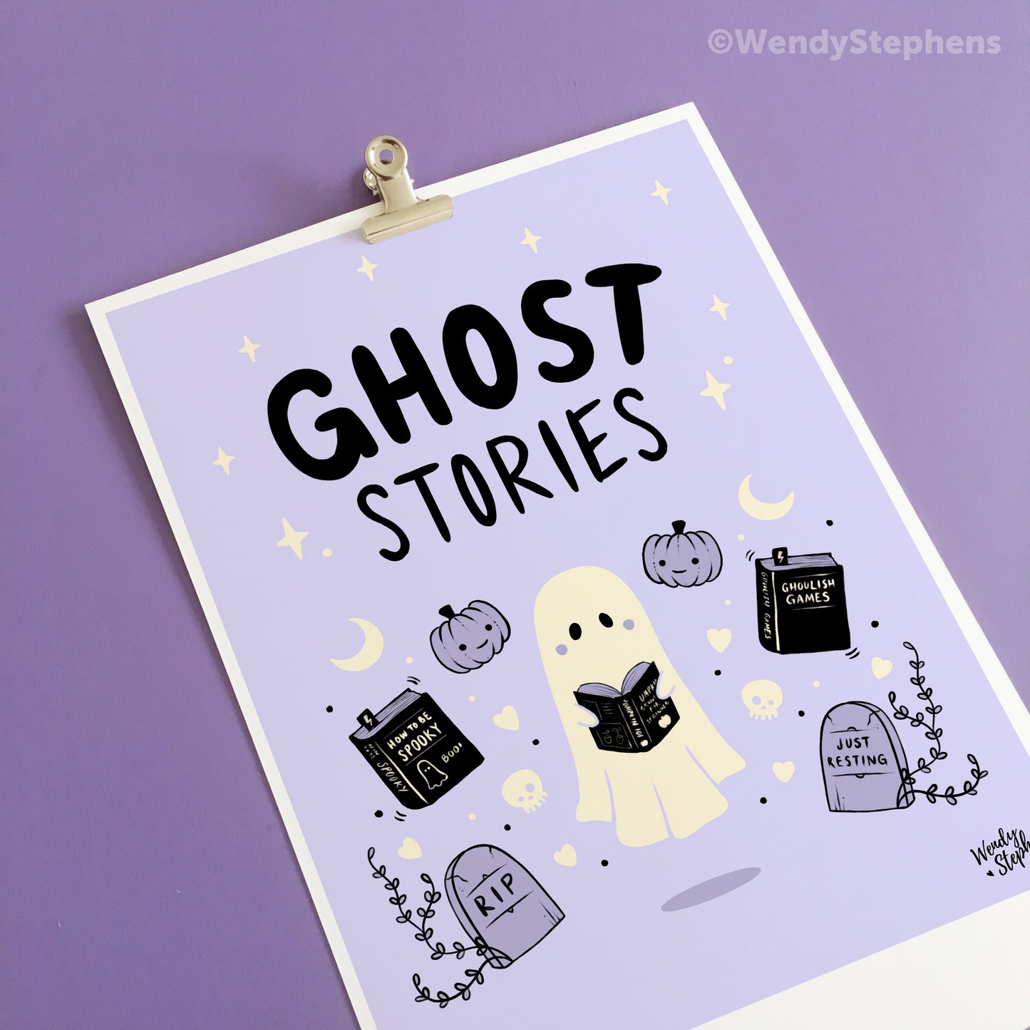 Ghost Stories Spooky Gothic Art Print