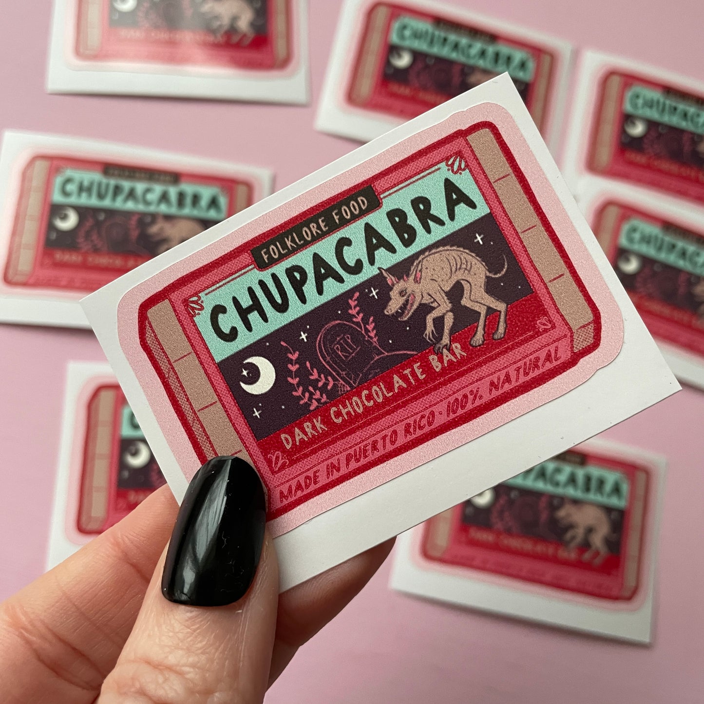 Chupacabra Chocolate Cryptid Vinyl Sticker