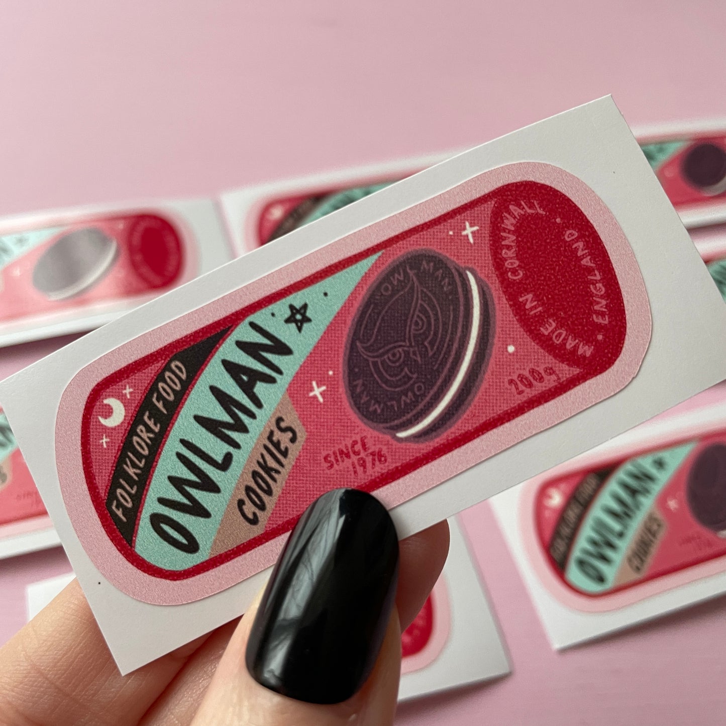 Owlman Cookies Cryptid Vinyl Sticker