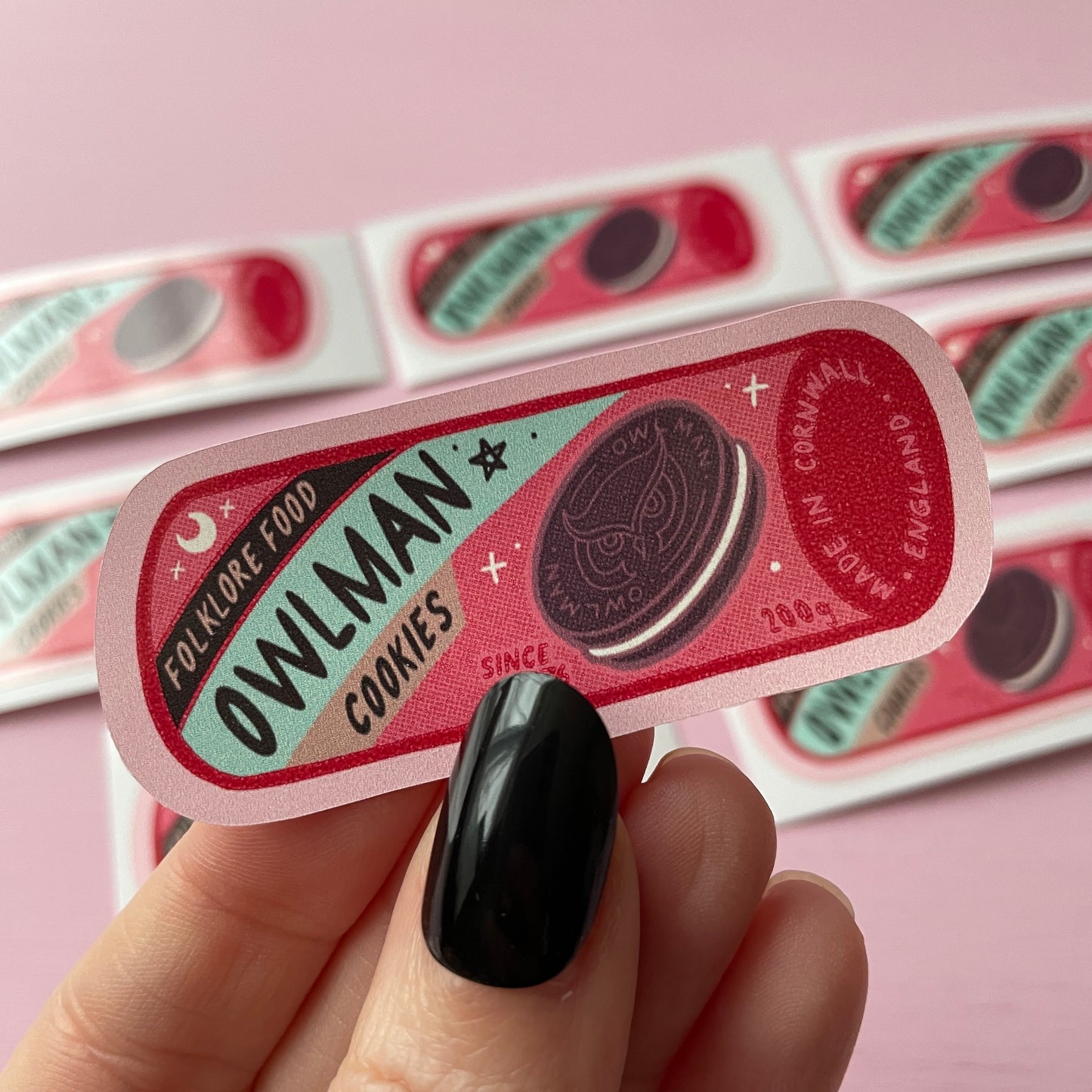 Owlman Cookies Cryptid Vinyl Sticker