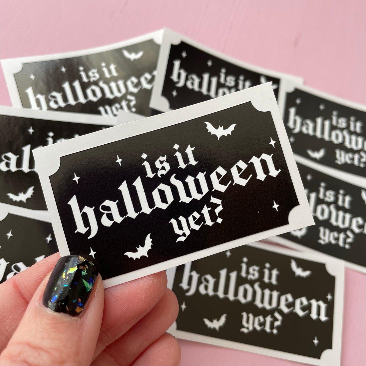 Is It Halloween Yet Spooky Vinyl Sticker