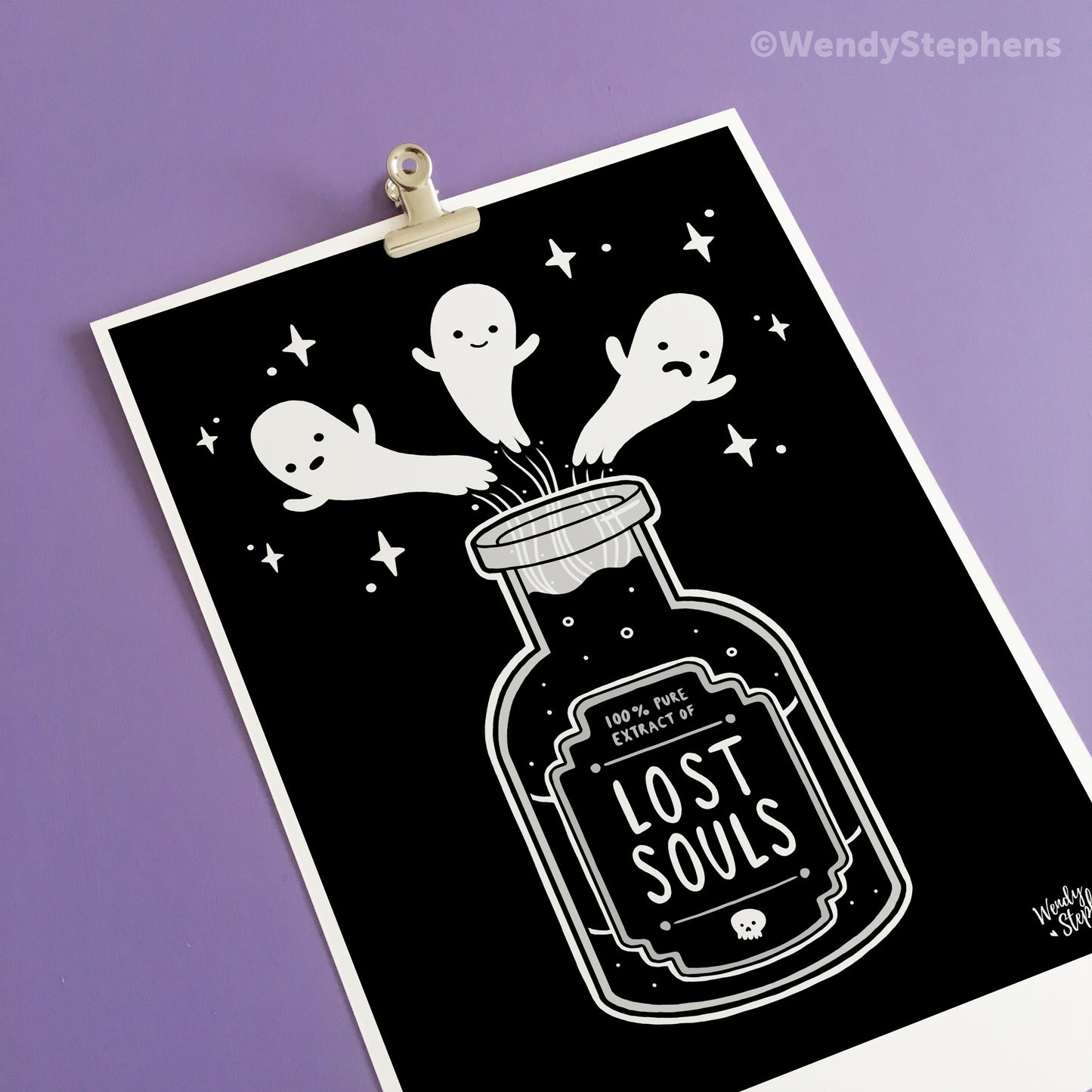 Lost Souls Spooky Ghost Art Print