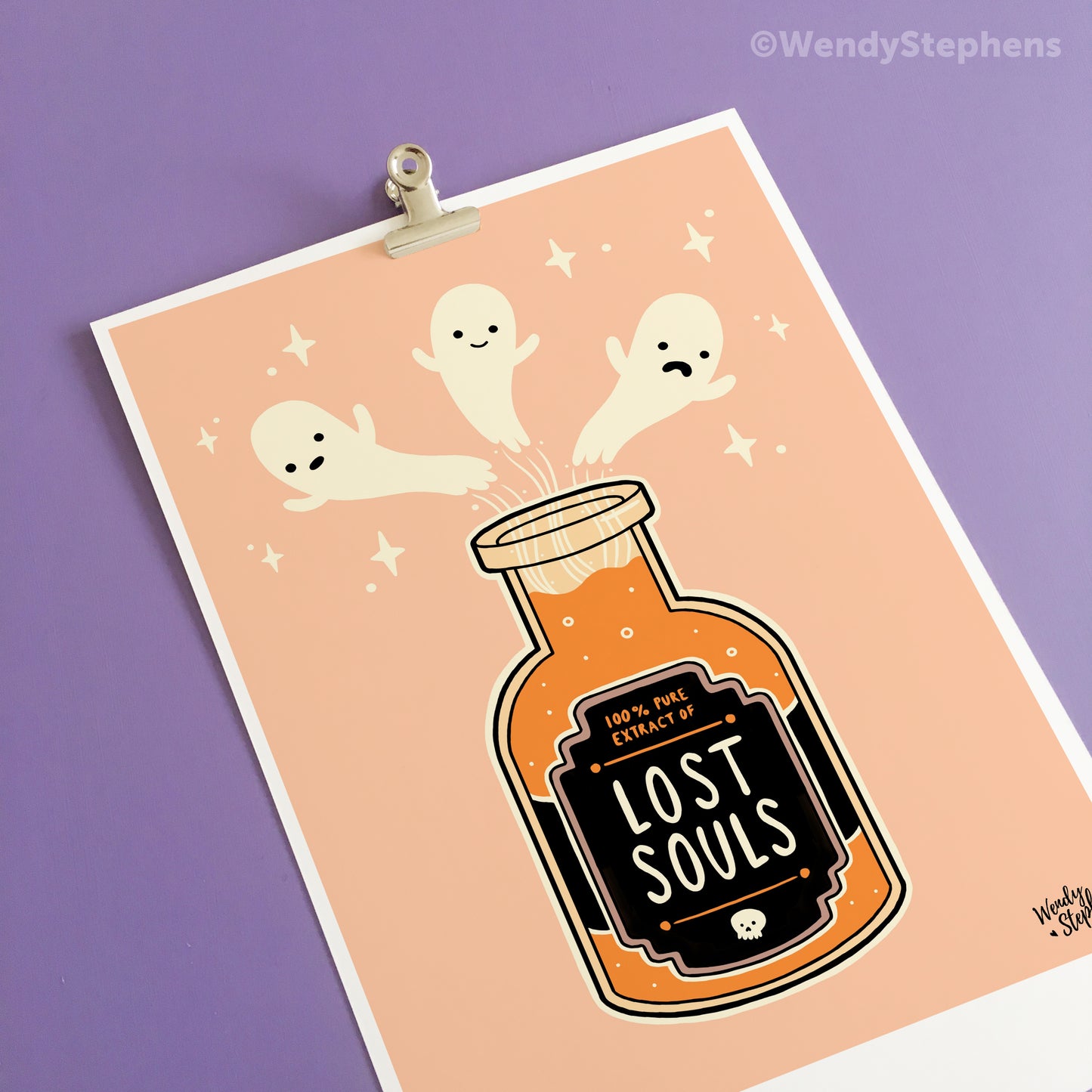 Lost Souls Spooky Ghost Art Print