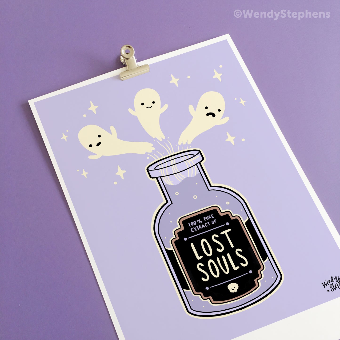 Lost Souls Spooky Ghost Art Print