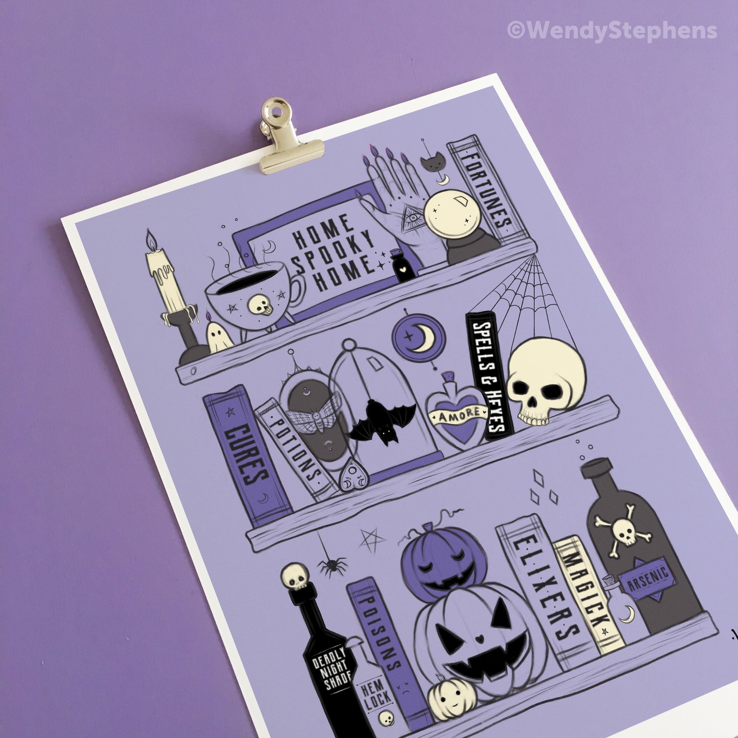 Potions & Poisons Shelf Art Print