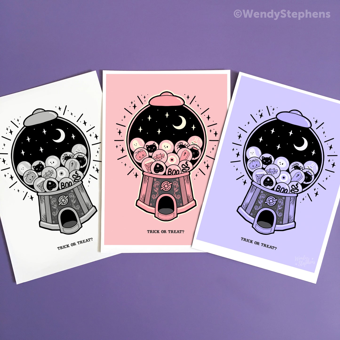 Gumball Machine Spooky Art Print