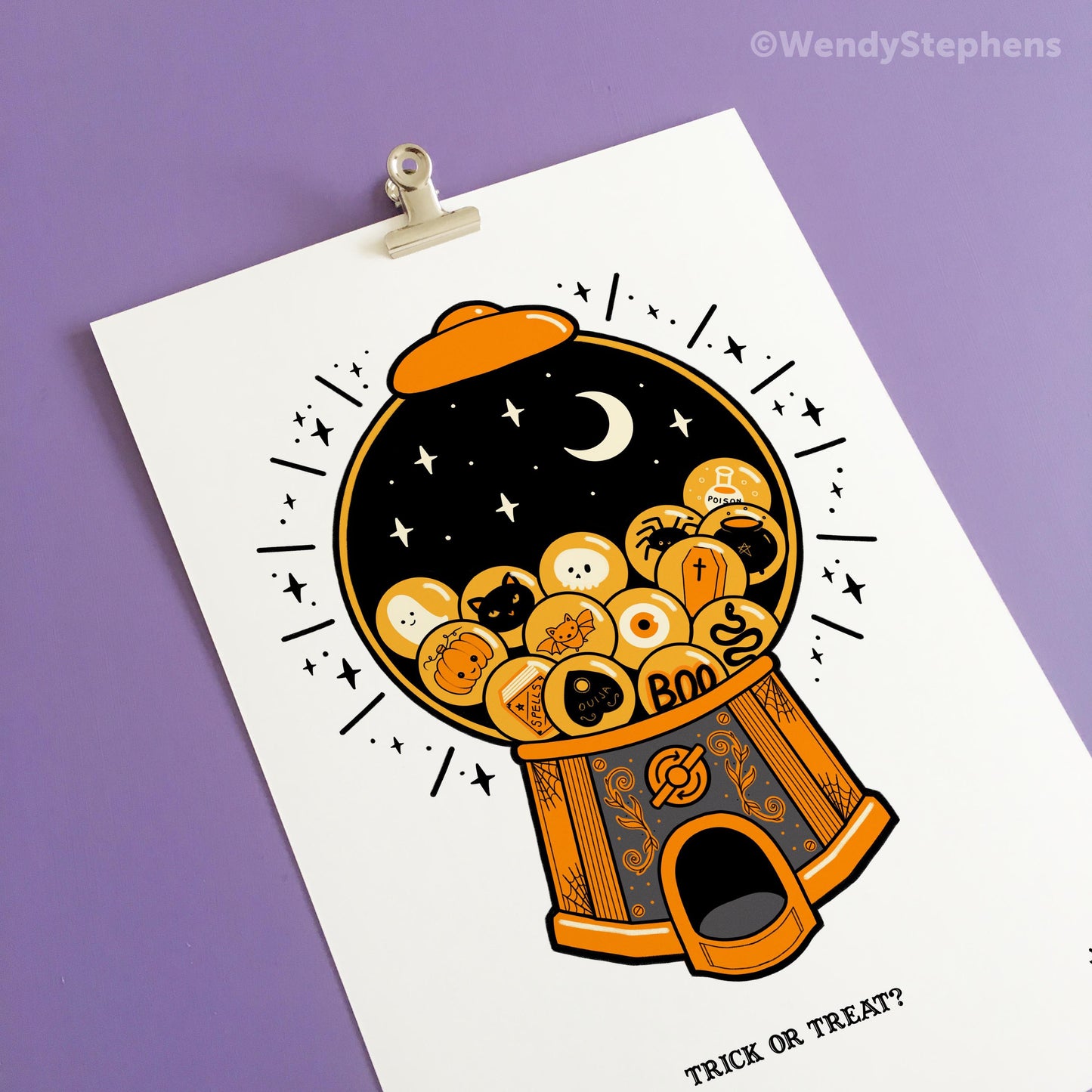 Gumball Machine Spooky Art Print