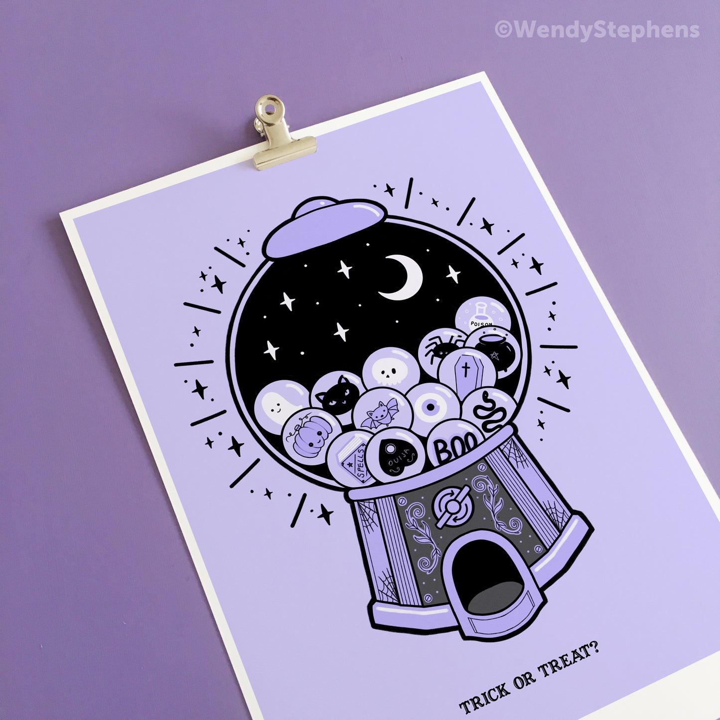 Gumball Machine Spooky Art Print