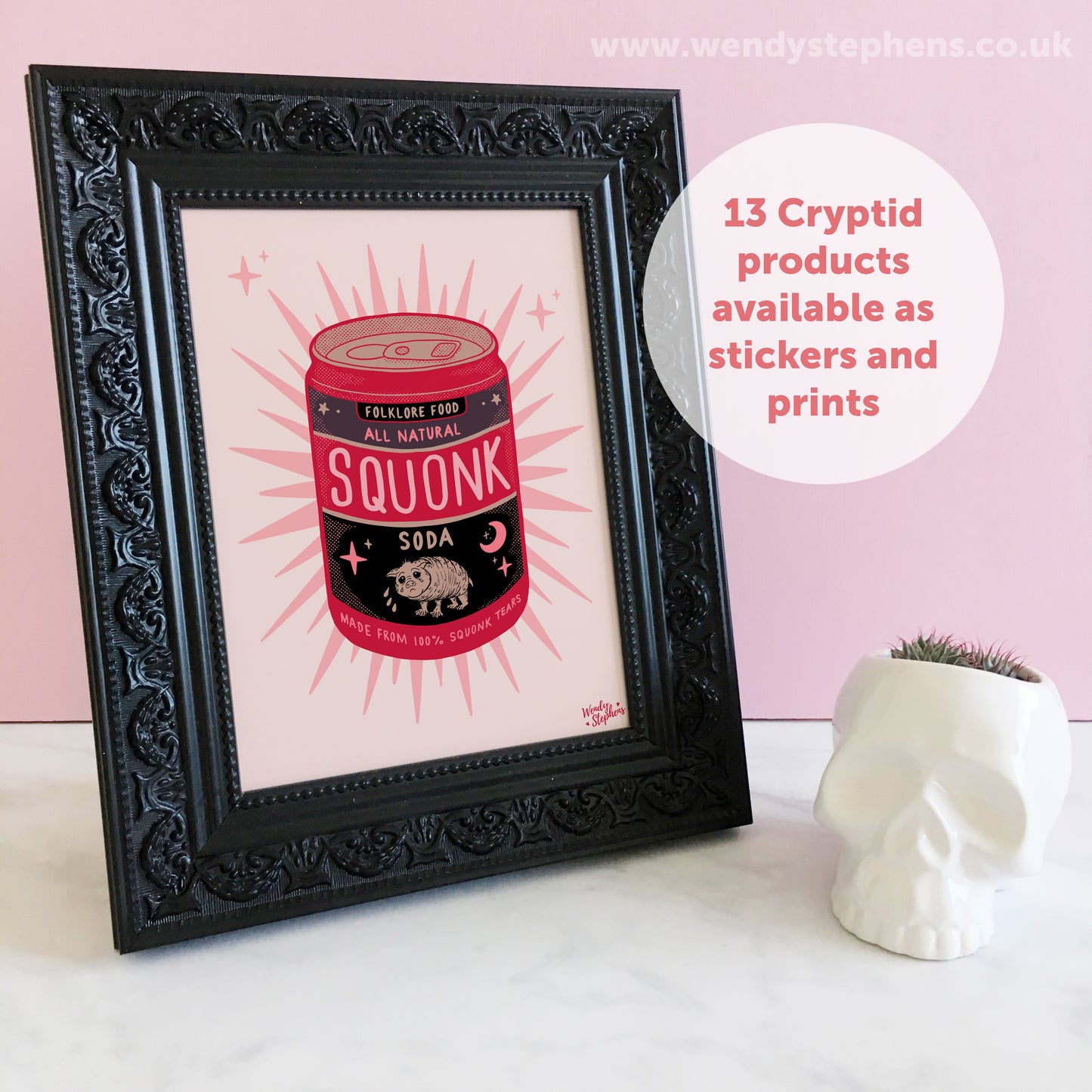 Squonk Soda Cryptid Art Print
