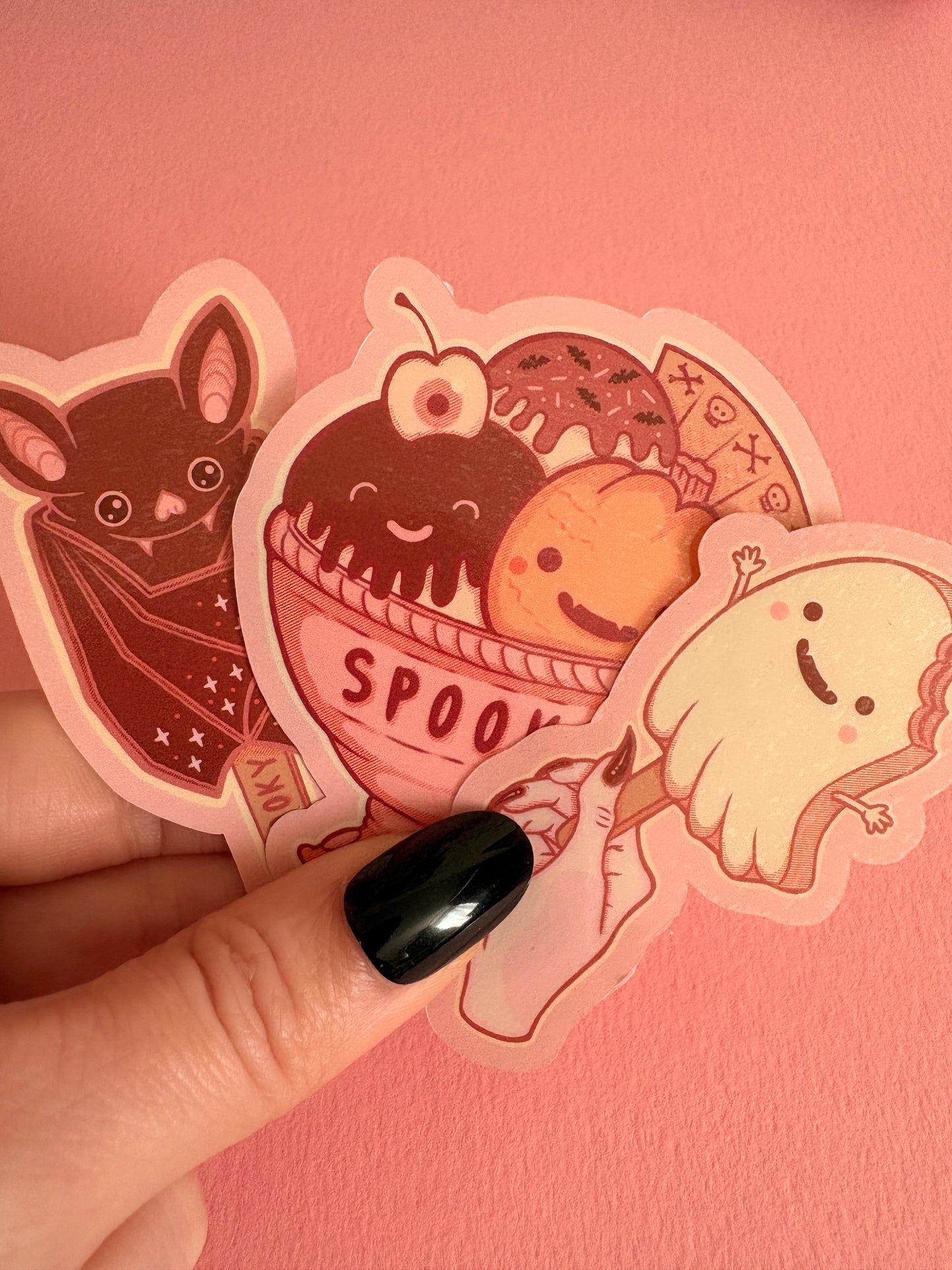 Summerween Ghost Popsicle Lolly Sticker, Spooky Sticker, Halloween Decal