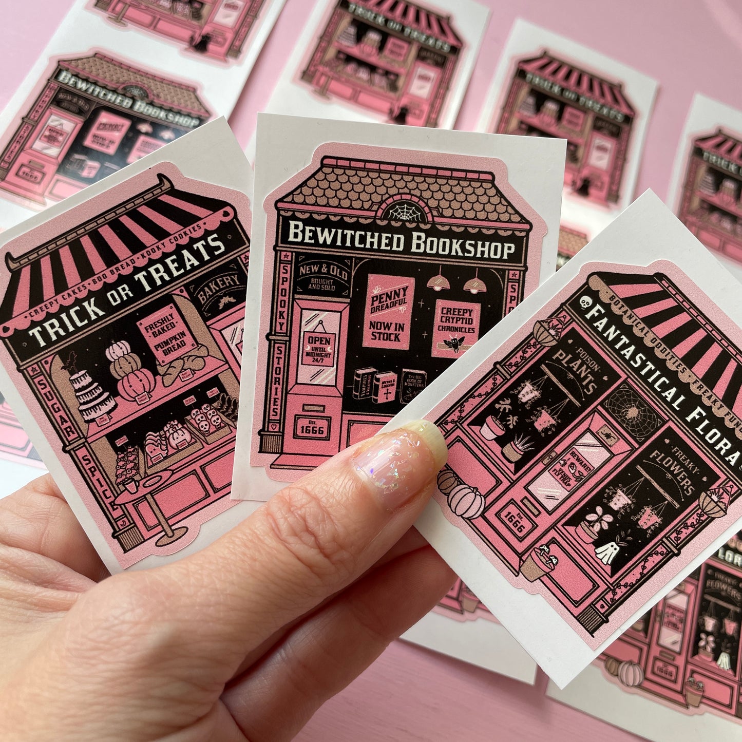 Trick or Treats Bakery Witchy Vinyl Sticker