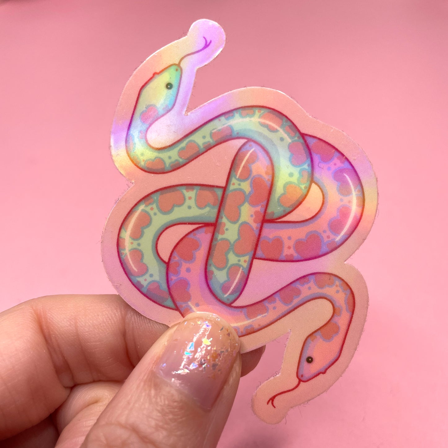 Two Headed Snake Spooky Vinyl Sticker