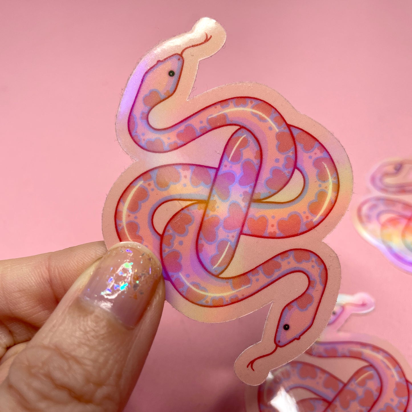 Two Headed Snake Spooky Vinyl Sticker
