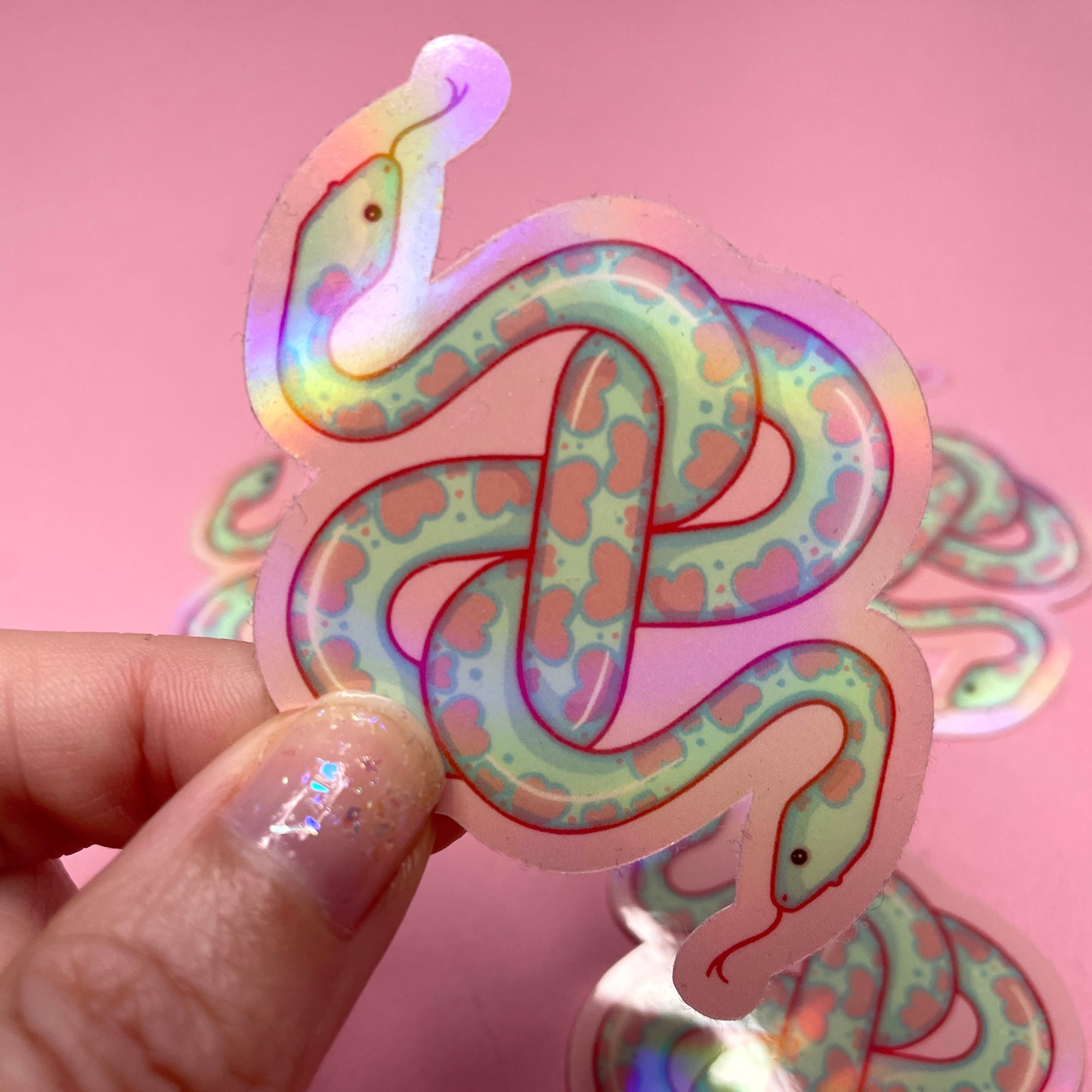 Two Headed Snake Spooky Vinyl Sticker