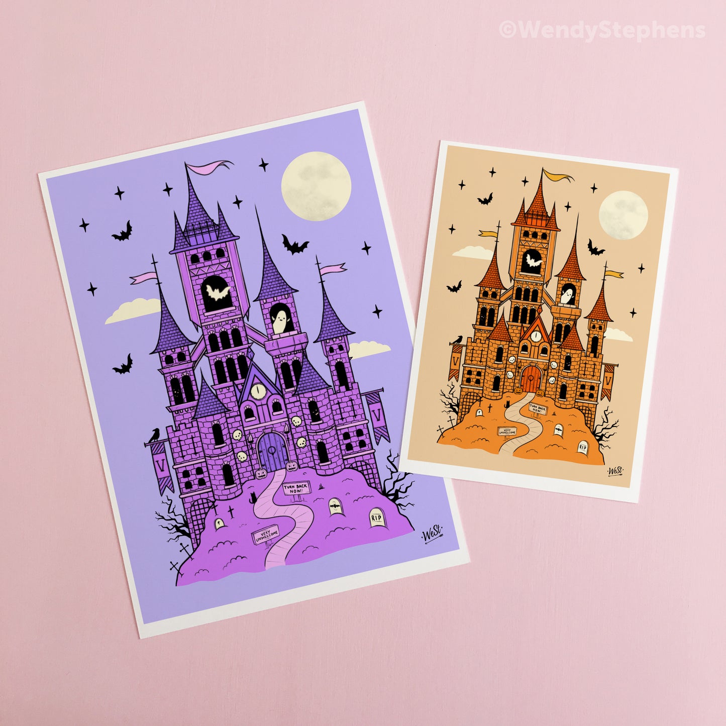 Vampire Castle Art Print