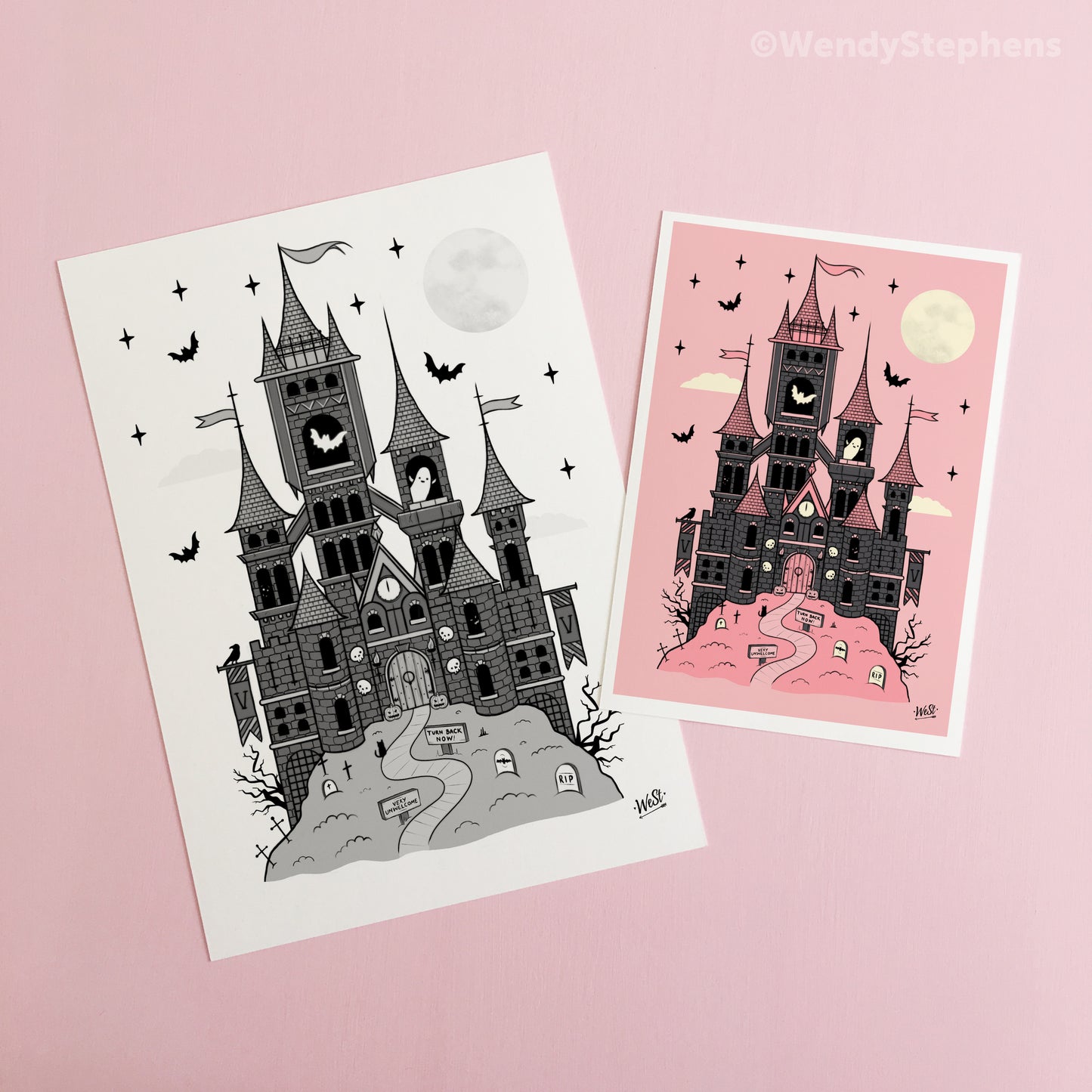 Vampire Castle Art Print