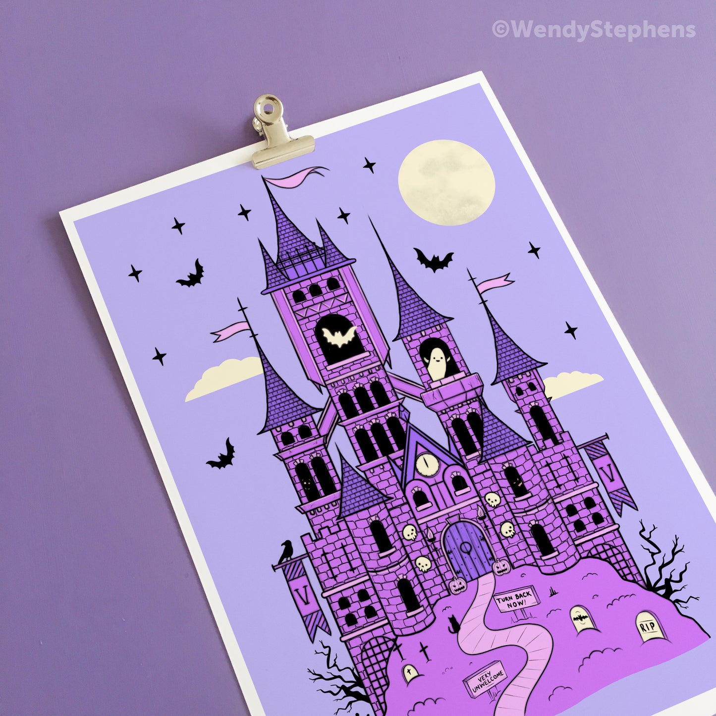Vampire Castle Art Print