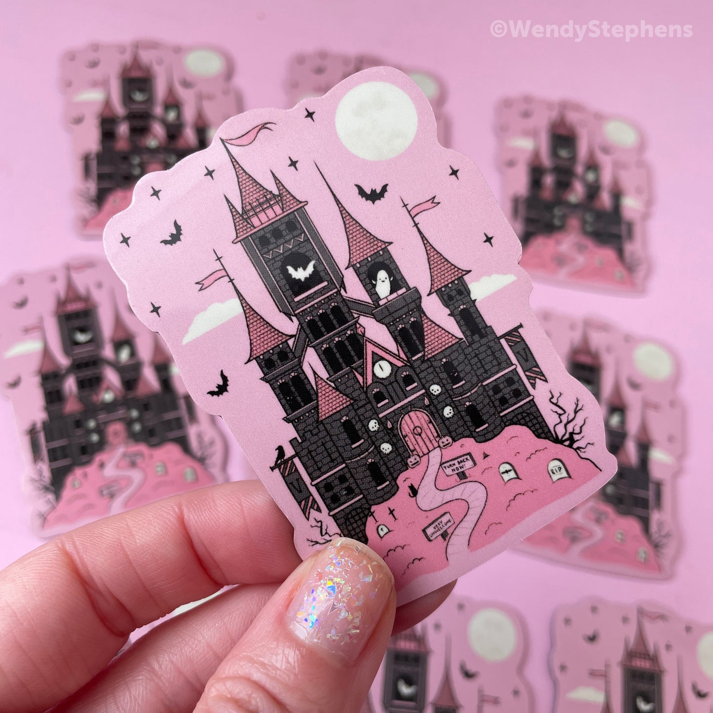 Vampire Castle Fridge Magnet