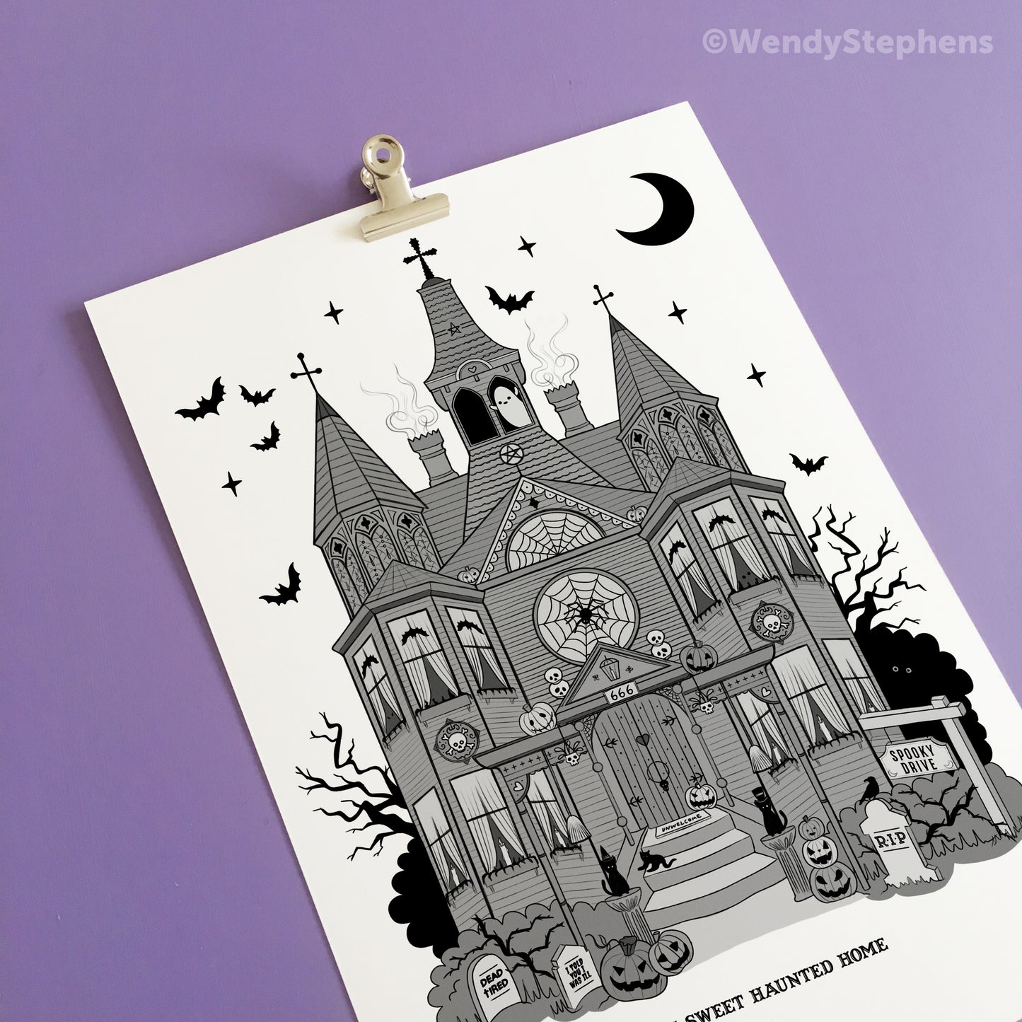 Haunted House Art Print