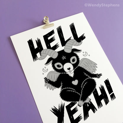Cute Baphomet Hell Yeah Art Print