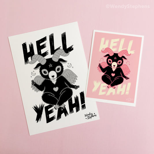 Cute Baphomet Hell Yeah Art Print