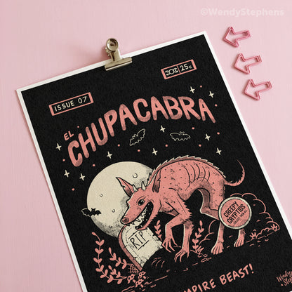 Chupacabra Cryptid Art Print