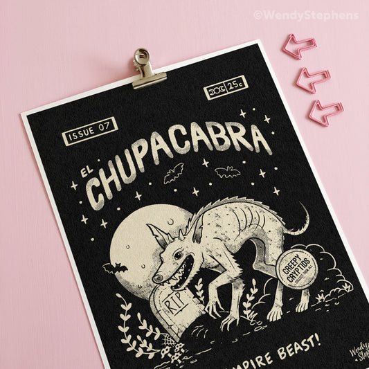 Chupacabra Cryptid Art Print