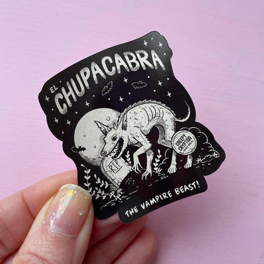 Chupacabra Cryptid Vinyl Sticker