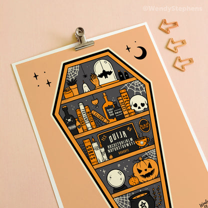 Coffin Shelf Art Print