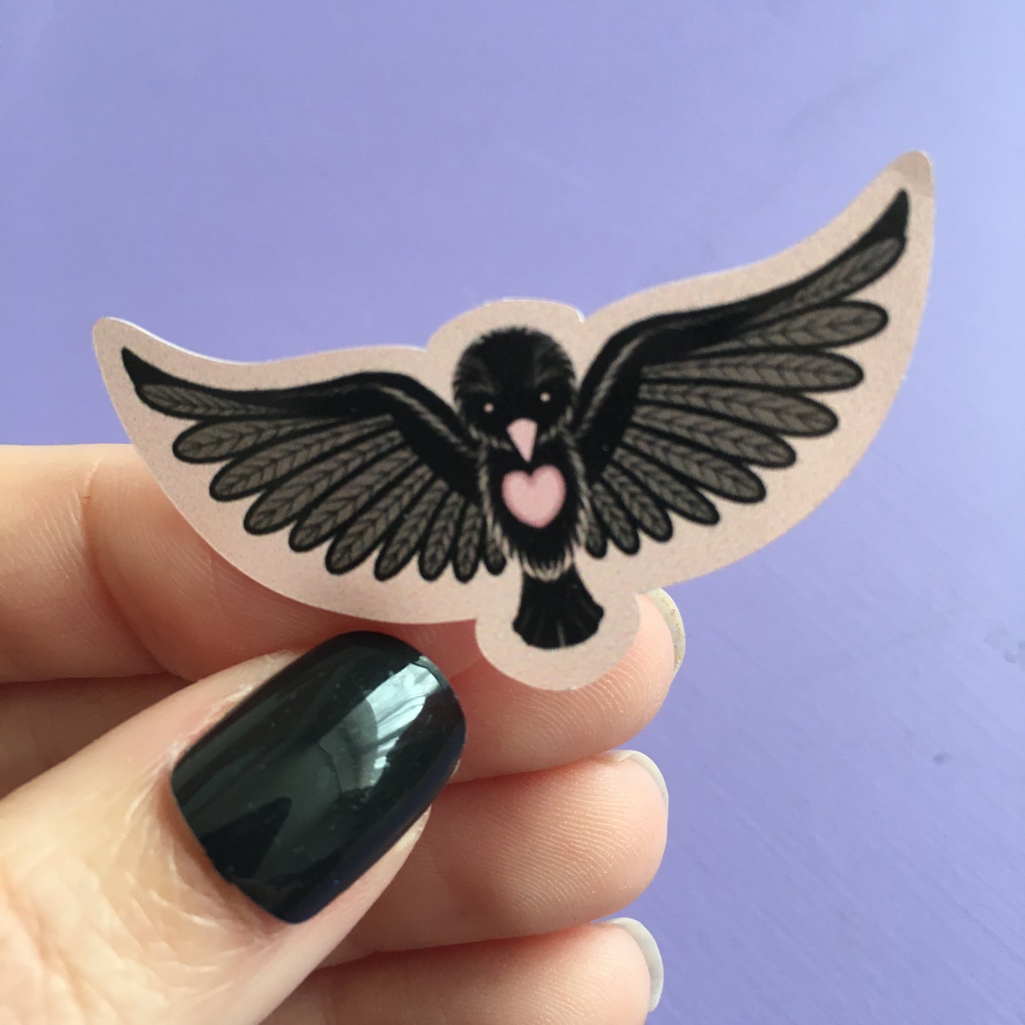 Crow Bat Moth Vinyl Stickers