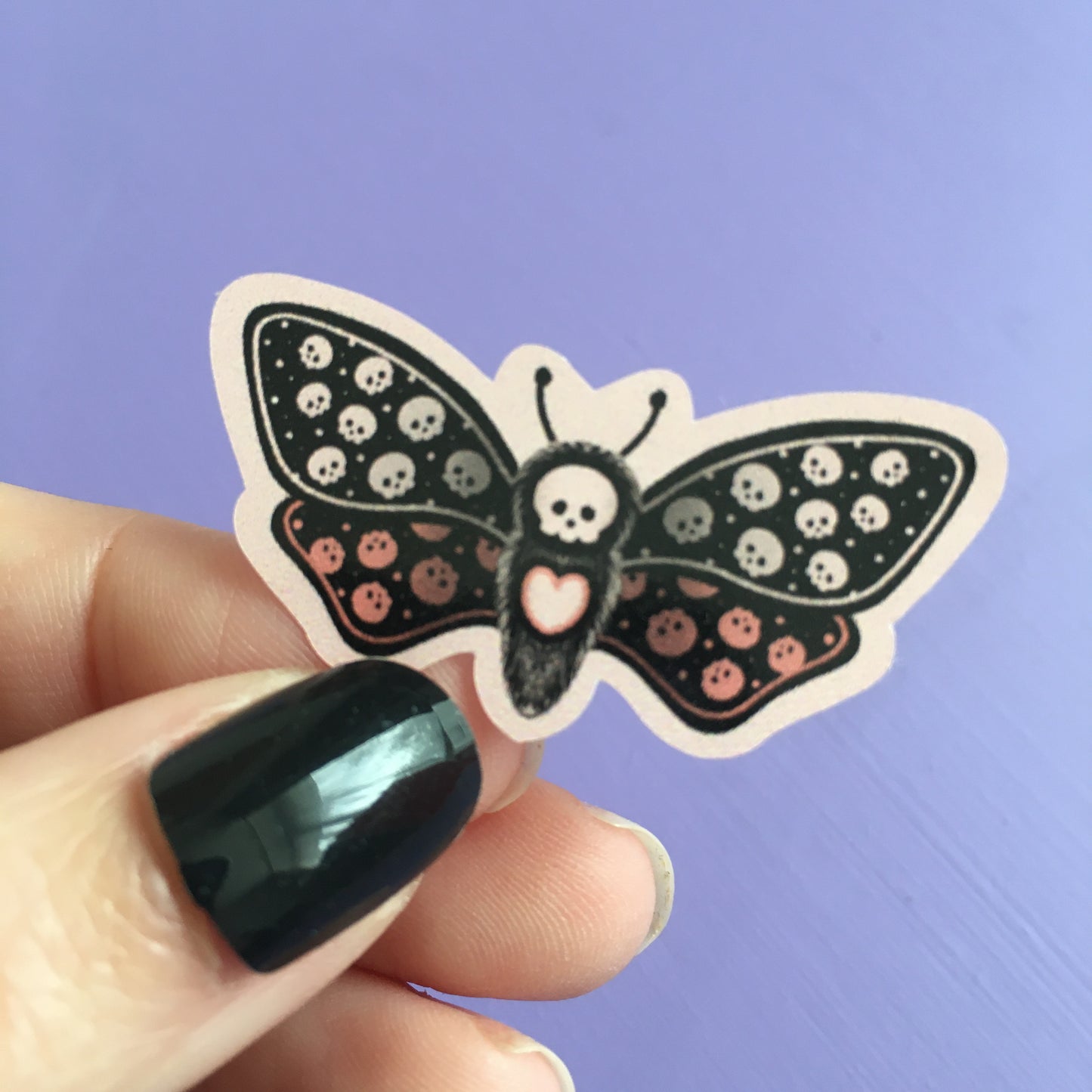 Crow Bat Moth Vinyl Stickers