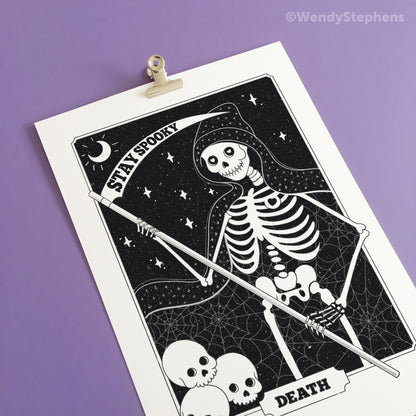 Death Tarot Card Art Print