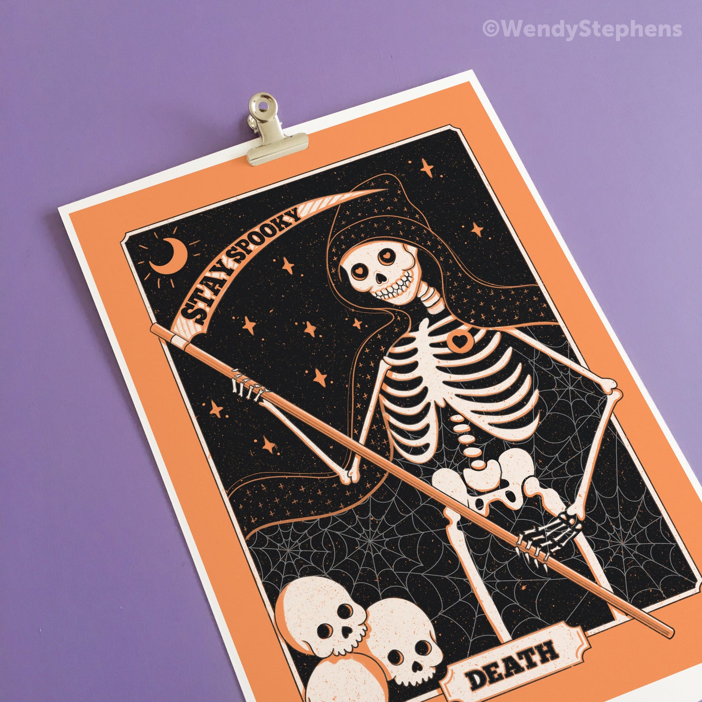 Death Tarot Card Art Print